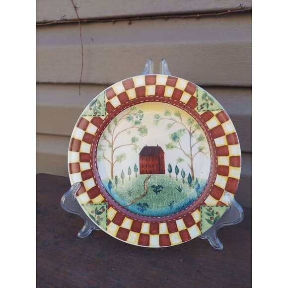 4 Thomson Country Home 8" Salad Plates - Picture 2 of 3